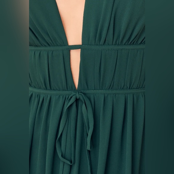 Lulus I'm All Yours Emerald Green Ruffled Maxi Dress - Picture 4 of 7